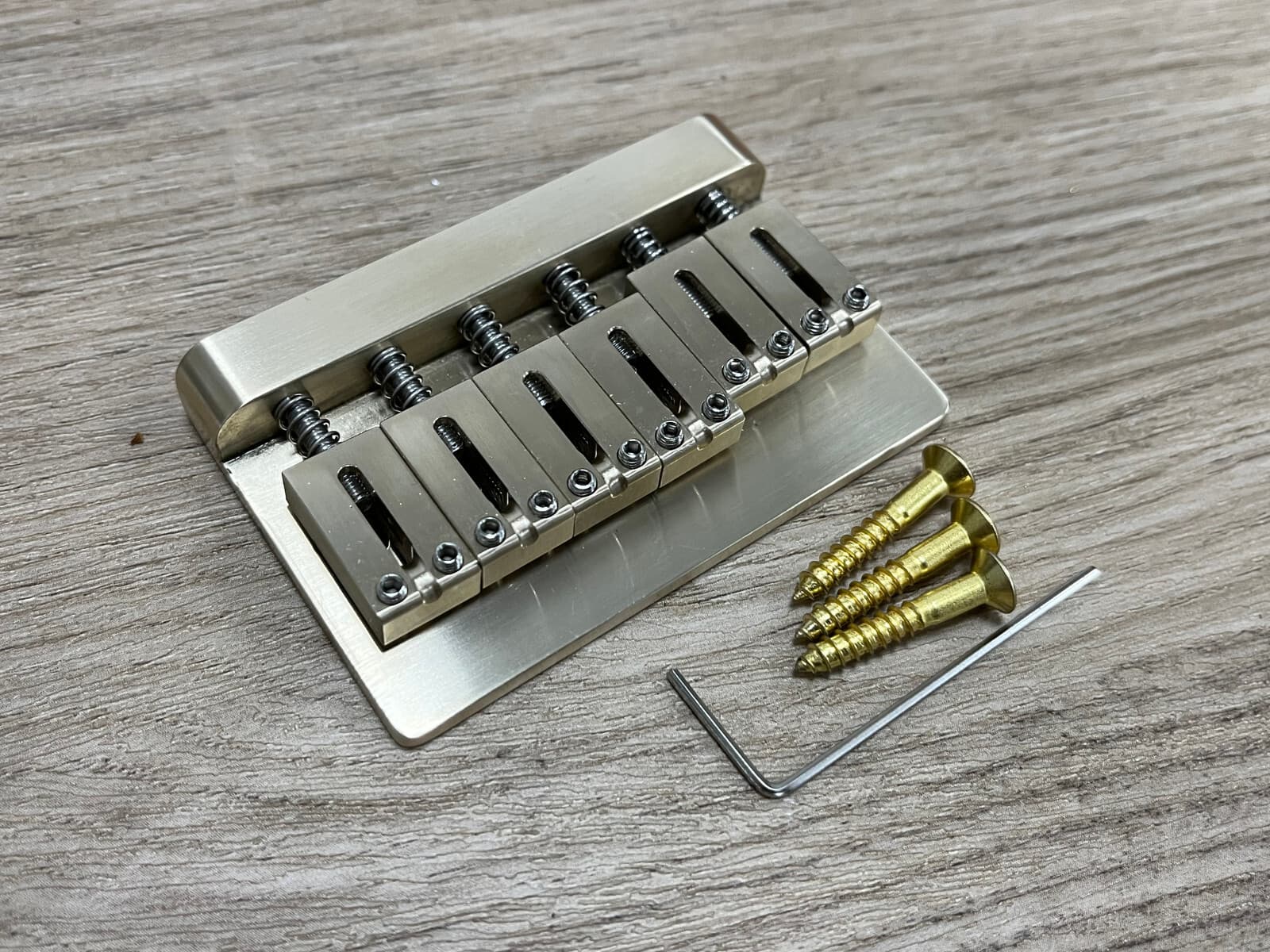 American Stratocaster Hardtail Bridge CNC Machined w/ all brass 2 1/16" — Aumsen guitar part