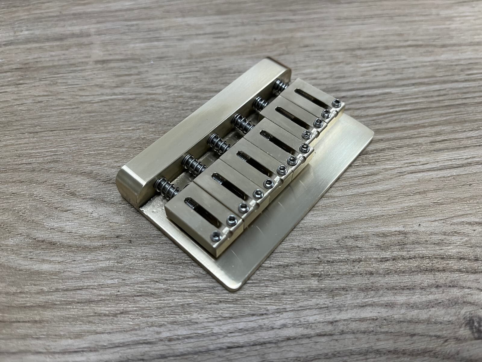 American Vintage Hardtail Bridge — all brass, CNC machined — view 2