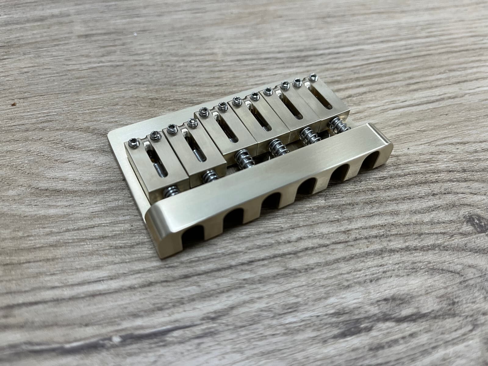 American Vintage Hardtail Bridge — all brass, CNC machined — view 4