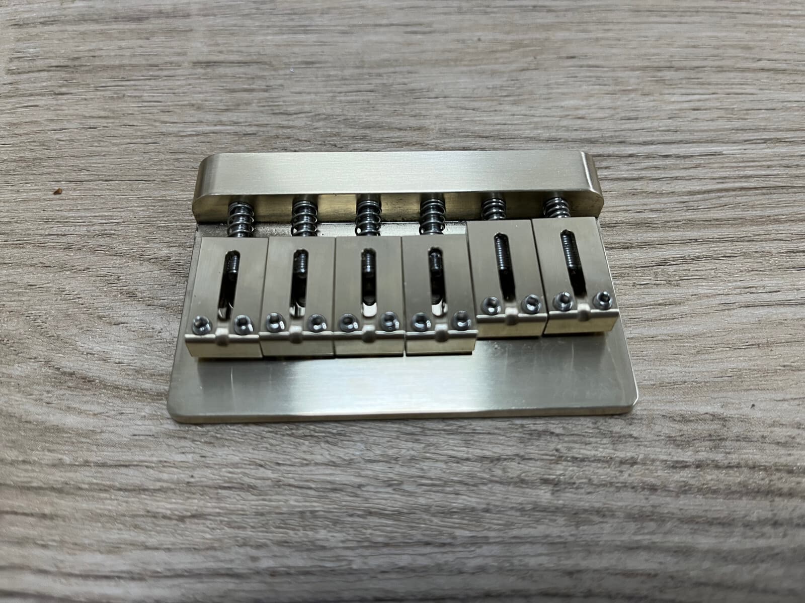 American Vintage Hardtail Bridge — all brass, CNC machined — view 5