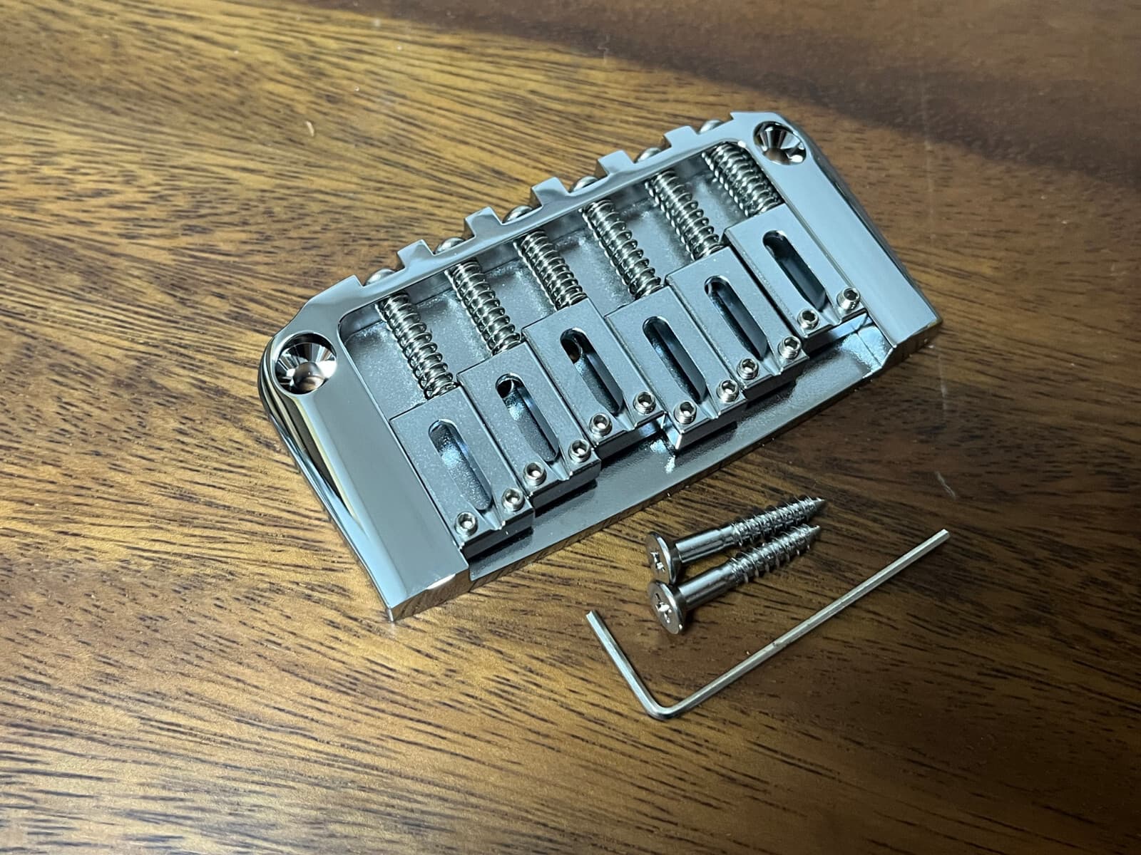 Hardtail Hard Tail Fixed Guitar Bridge 2-1/16'' spacing Chrome — Aumsen CNC-machined bridges & tailpieces