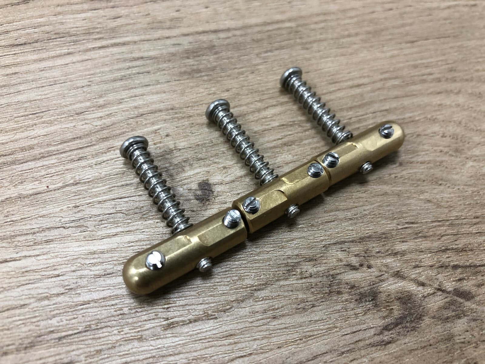 Tele Telecaster Compensated Brass Bullet Saddles Fit Vintage Tele Bridge — Aumsen guitar part