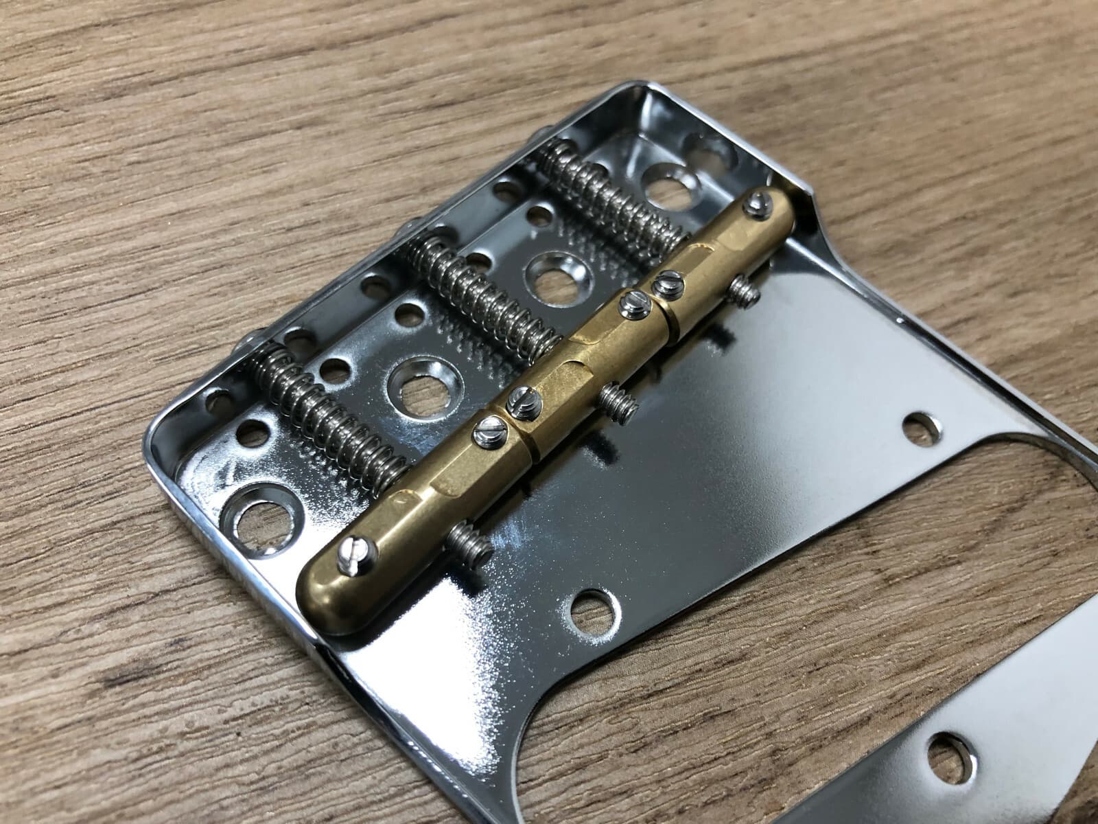 Tele Telecaster Compensated Brass Bullet Saddles Fit Vintage Tele Bridge — view 5